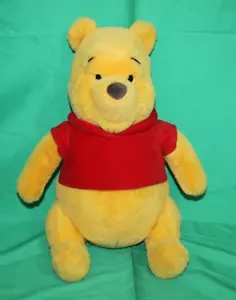 Disney Winnie the Pooh Plush Stuffed Pooh Bear Silky Soft 15" - Picture 1 of 3