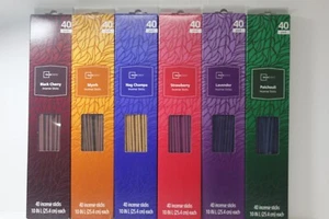 6 Pack Mainstays Incense Sticks, Variety Fragrance, 40 incenses per Pack - Picture 1 of 2