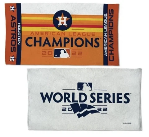 New 2022 Houston Astros World Series AL Champions 22x42 DS Locker Room Towel Cover