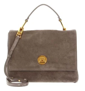 COCCINELLE Liya Suede Handbag Handtasche Umhängetasche Tasche Warm Taupe Neu - Bild 1 von 4