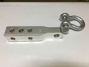 Aluminum Solid Tow Hitch Draw Bar Receiver 9.3" long with Shackle - Bild 1 von 7