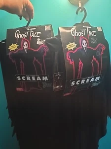 2 Maschera e Costume Vintage 1997 Pasqua Unlimited Fun World SCREAM Ghost Face - Nuovo - Foto 1 di 8