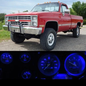 Gauge Cluster LED Dashboard Bulbs 610000K Blue For Chevy 73-87 K10 K20 K30 Truck - Picture 1 of 3