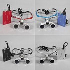 Dental Binokularlupen Kopflupe Lupenbrille Loupes Glasses with LED Head Light