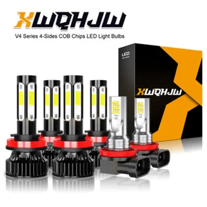 For Toyota Tacoma 2016-2020 LED Headlight High+Low+Fog Light Bulbs Combo Kit 6x - Picture 1 of 12