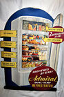 Rare Vintage 1950S Admiral Dual-Temp Refrigerator Cardboard Ad.47 3/4"Hx34 1/2W