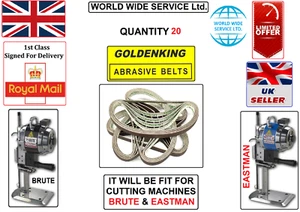 EASTMAN 627&629 GOLDEN KING ABRASSIVE BELT 20 INDUSTRIAL CUTTING MACHINE PART - Picture 1 of 4