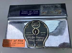 Vintage Ford Model T Spark Coil Box with Switch & Lid - Picture 1 of 9