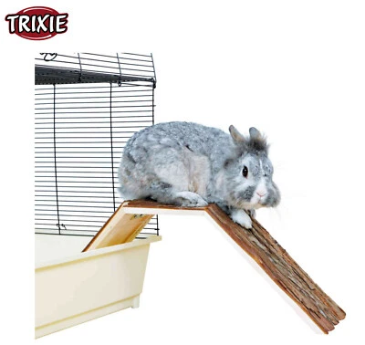TRIXIE NATURAL WOODEN CLIMBING BRIDGE SMALL ANIMAL RABBIT GUINEA PIG RAMP HUTCH - Image 1 of 4
