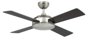 8 STÜCK VAM leiser Deckenventilator Vega NICKEL 102 cm 4 Stufen Wandschalter - Picture 1 of 4