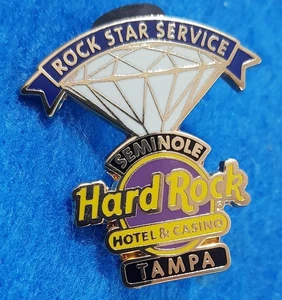 TAMPA HOTEL STAFF ROCK STAR SERVICE DIAMOND MANAGER'S AWARD Hard Rock Cafe PIN - Picture 1 of 1