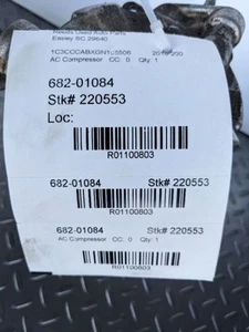 AC Compressor Fits 14-23 CHEROKEE 1100803 - Picture 1 of 12