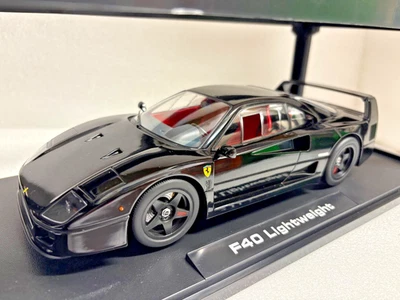 Beautiful Exotic Car 1/18 FERRARI F40 (Black) LIGHTWEIGHT 1990 180812 KK SCALE - Image 1 of 4