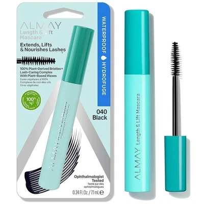Almay Length Lift Waterproof Black Mascara 0.24 Fl Oz Hypoallergenic Clean Fo... - Image 1 of 4