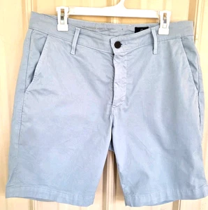 AdrianoGoldschmied Herrenshorts 33 x 9 Zoll hellblau 4 Taschen Reißverschluss vorne flach Freizeit - Bild 1 von 9