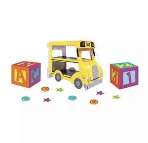 School Bus Cupcake Holder. Cocomelon. Birthday Party Decorations. Table. ABC 123 - Picture 1 of 7