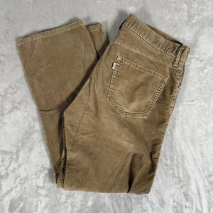 Vtg Levi’s 505 Straight Fit Tan Brown Corduroy Men’s Jeans Pant 36x30 White Tab - Picture 1 of 10
