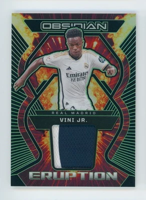 2023-24 Vinicius Junior Panini Obsidian Green Real Madrid Jersey Patch Card 3/5 - Image 1 of 3