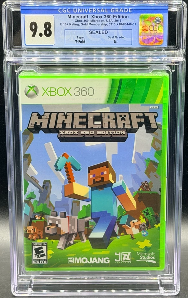 Minecraft Xbox 360 Edition Microsoft Xbox 360 Sealed Neu CGC 9.8 A+ Graded - Bild 1 von 2