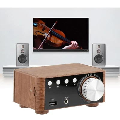 100W Bluetooth 5.0 Power Amplifier Hi-Fi Sound Class D 2.0 - Image 1 of 4