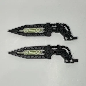 LEGO Bionicle Ala en ángulo con brillo en centro oscuro 64263pb03 x2 - Atakus 8972 - Imagen 1 de 2