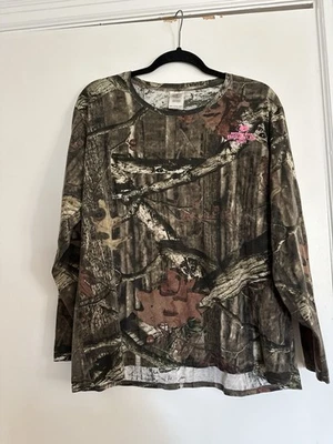 Top de mujer Mossy Oak manga larga 2XL camuflaje caza bosque estampado Foto 1 de 4
