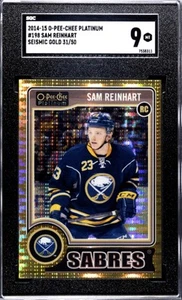 2014-15 OPC O-PEE-CHEE PLATINUM GOLD/50 SAM REINHART RC SGC 9 POP 1 - Imagen 1 de 2