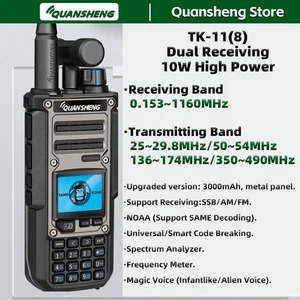 QUANSHENG TK-11 8 Ricetrasmettitore 0,15 - 1160 MHz AM/FM/SSB 10 WATT - Imagen 1 de 1