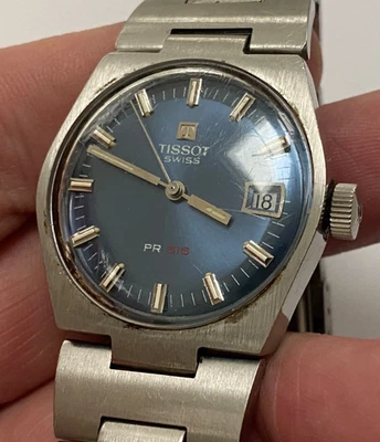 Mens Vintage Stainless Steel TISSOT SEASTAR PR 516 Mechanical Wristwatch - image 1 of 4
