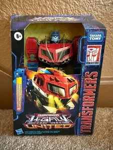 *NEW* ANIMATED UNIVERSE OPTIMUS PRIME Hasbro Transformers Legacy United - Deluxe - Picture 1 of 8
