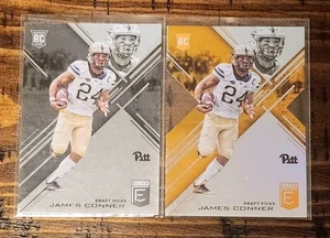 James Connor 2017 Donruss Elite Collegiate Rookie Card Lot x2 Pitt Panthers - Picture 1 of 2