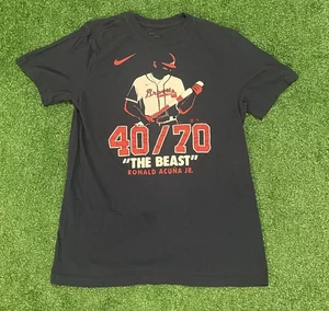 Nike Ronald Acuña Jr. 40/70 “The Beast” Short Sleeve Shirt Size Men’s Small - Picture 1 of 3