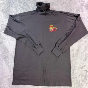 VINTAGE Teamsters Local 237 Shirt Mens XL Black Turtleneck Union Made USA 00s - Picture 1 of 11