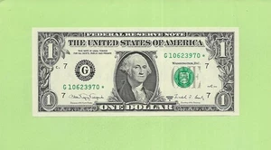 1988A* ..UNCIRC $1  G 1062 3970 *  .... 1988A $1  G-*       STAR NOTE - Picture 1 of 2
