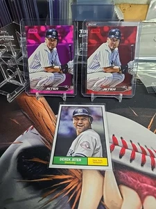 2024 Stadium Club Derek Jeter Red Foil Pink Foil Yankees - Picture 1 of 3