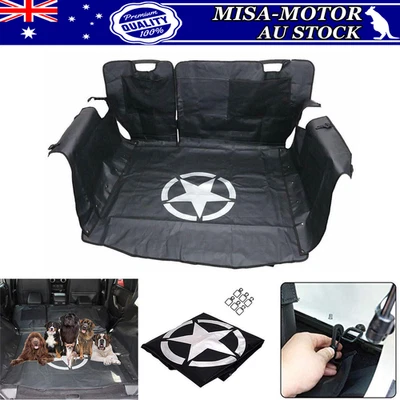 Rear Seat Cover Storage Mat Hammock Style Dog Cat Safety for Jeep Wrangler JK JL - image 1 of 4