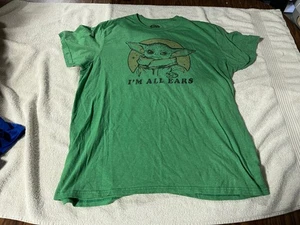 STAR WARS I'M ALL EARS GROGU LOGO T-Shirt Size LARGE - Picture 1 of 2