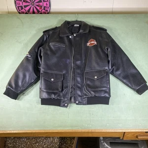 Harley Davidson Biker Kunstleder Motorrad Jacke Kinder Jugend Gr. L 16-18 - Bild 1 von 14