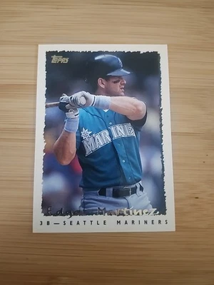 1995 Topps Seattle Mariners Baseball Card #55 Edgar Martinez - Image 1 of 2