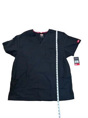 Dickies EDS подпись мужчин XLarge черный v-образным вырезом скраб Топ | 81906 новый с Ярлыками - Изображение 1 из 4