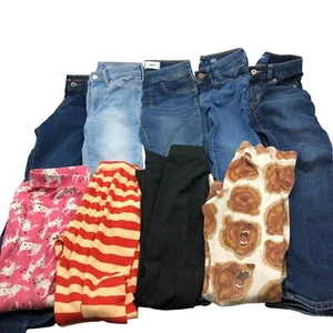 Girls Size 8 Jeans Pants BUNDLE Old Navy Skinny High Rise Lounge Pants - Picture 1 of 11