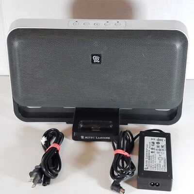 Altec Lansing Powered Audio Zune Docking Station M604 MP3 No Remote Tested  - Image 1 of 4