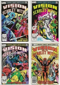 VISION and the SCARLET WITCH #1-4 VF to NM (Marvel Comics 1982) Complete Series - Picture 1 of 9