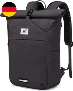 SKYSPER Rolltop Rucksack Damen & Herren, Schulrucksack Mit Laptopfach Für Uni, R - Bild 1 von 12