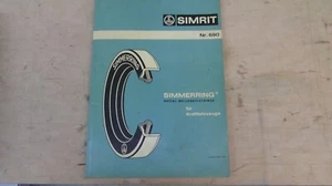 Simmerring Vergleichsliste Radial-Wellendichtringe Simrit Liste 690 von 04/1968 - Bild 1 von 7