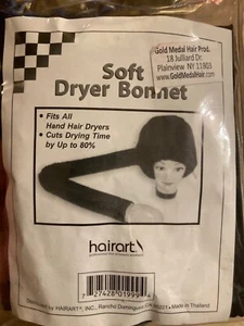Soft Dryer Bonnet Fits All Hand Dryers Cuts Drying Time Up to 80% Hairart NIP - Picture 1 of 2