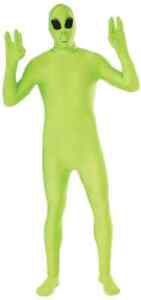 Alien Space Disappearing Man Invisible Green Fancy Dress Halloween Adult Costume