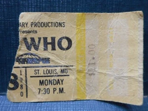 The Who April 28 1980 Checkerdome St Louis Concert Stub - Picture 1 of 1