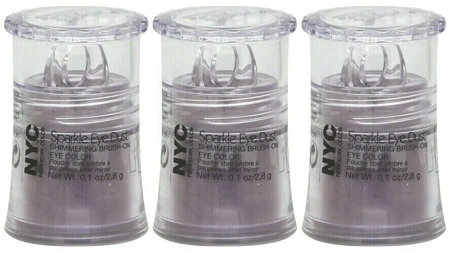 3-Pack NEW NYC Sparkle Dust Eye Shadow Shimmer Powder 899 Lilac Sensation SEALED - Image 1 of 1