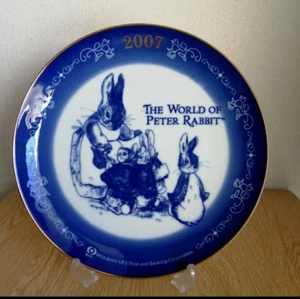 Placa del año 2007 Peter Rabbit Mitsubishi UFJ banco japonés original hecha en Japón - Imagen 1 de 4